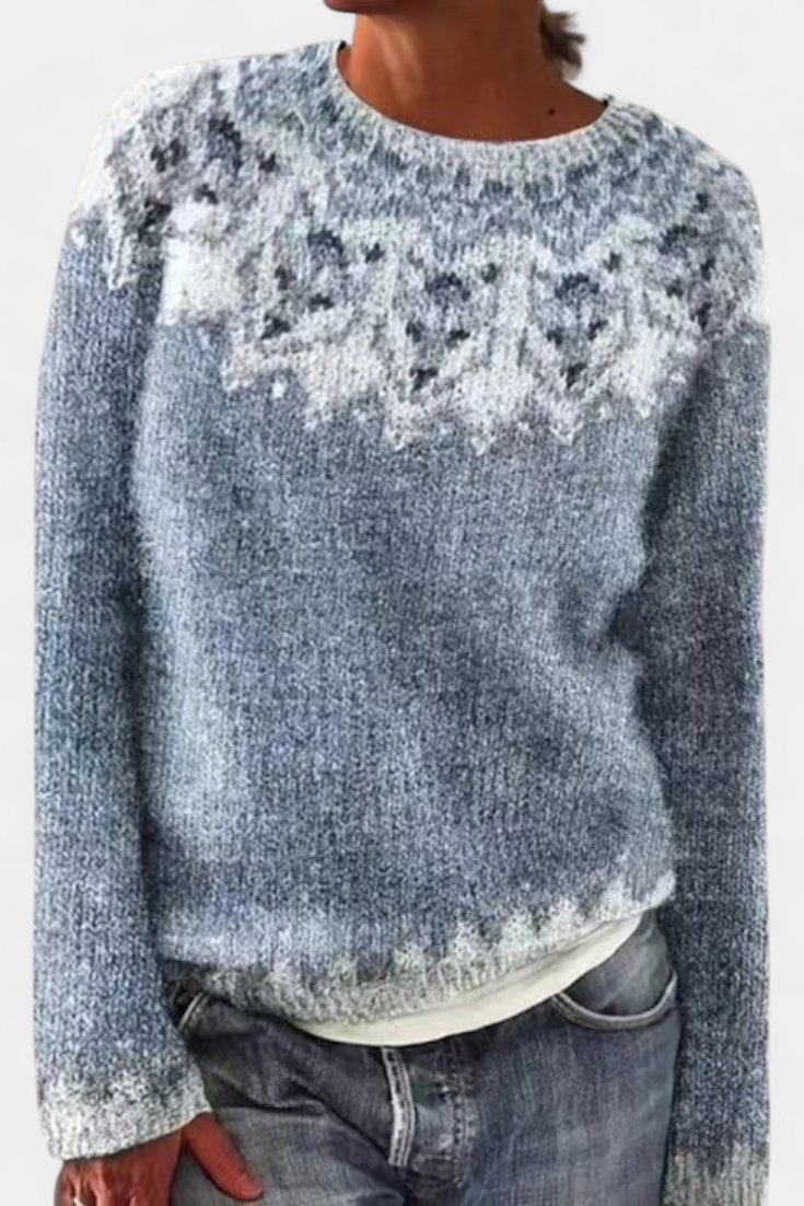 Margaux | Pull Motif Nordique