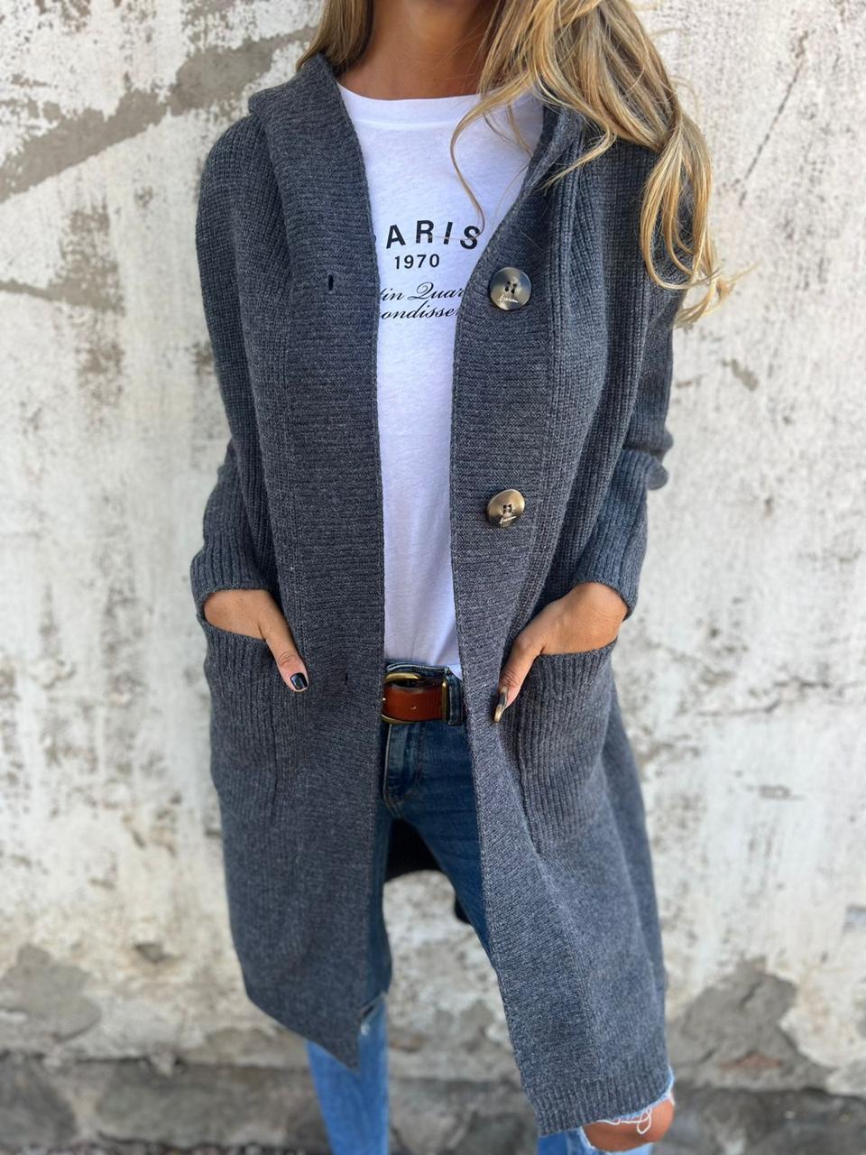 Chloé | Cardigan Long de la Ligne Élégante