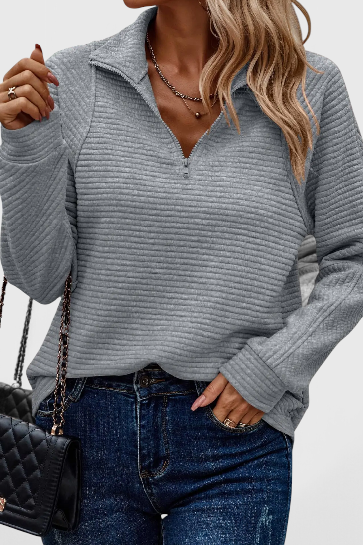 Juliette | Pull à Encolure V et Zip