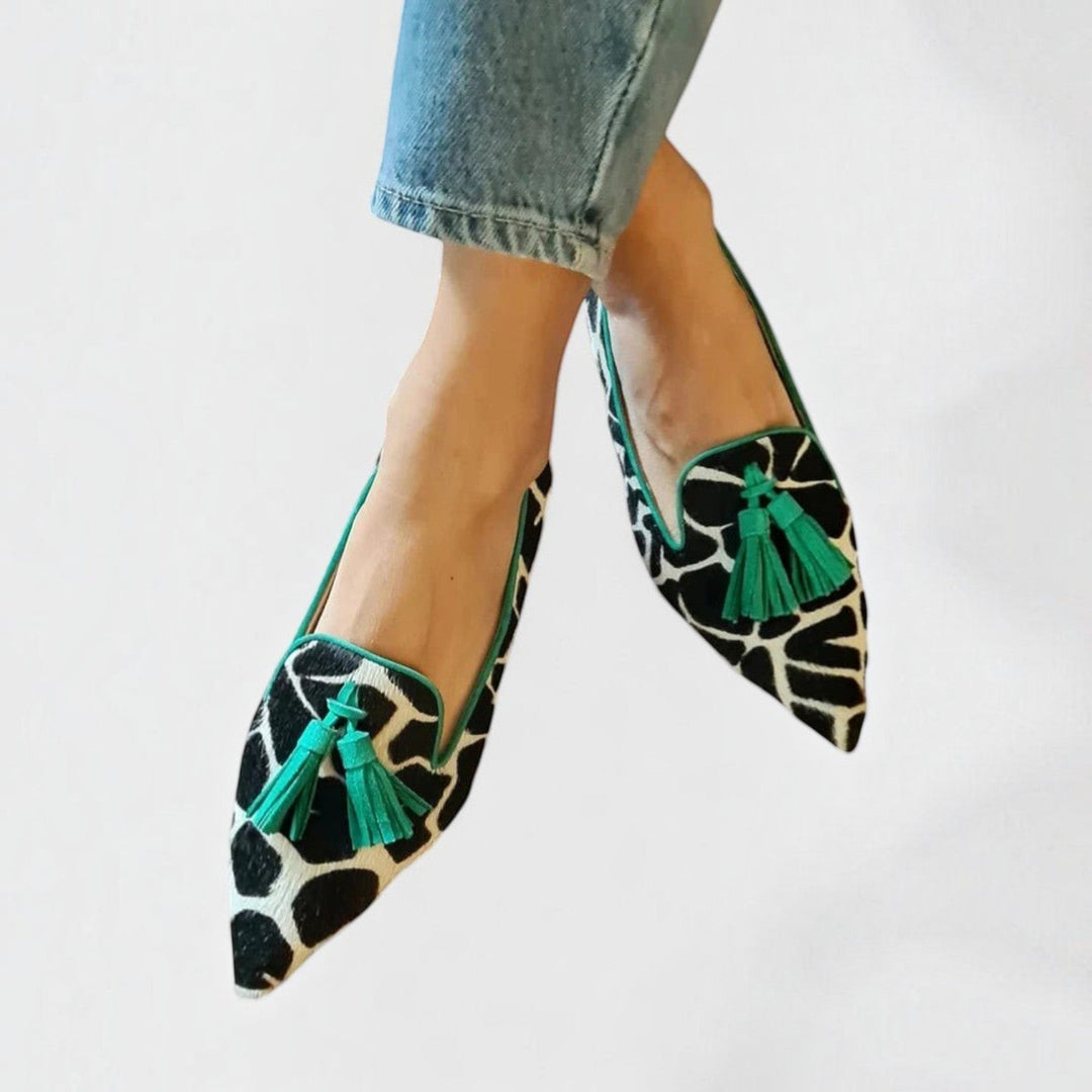 Lucía™ | Mocassins Léopard à Glands