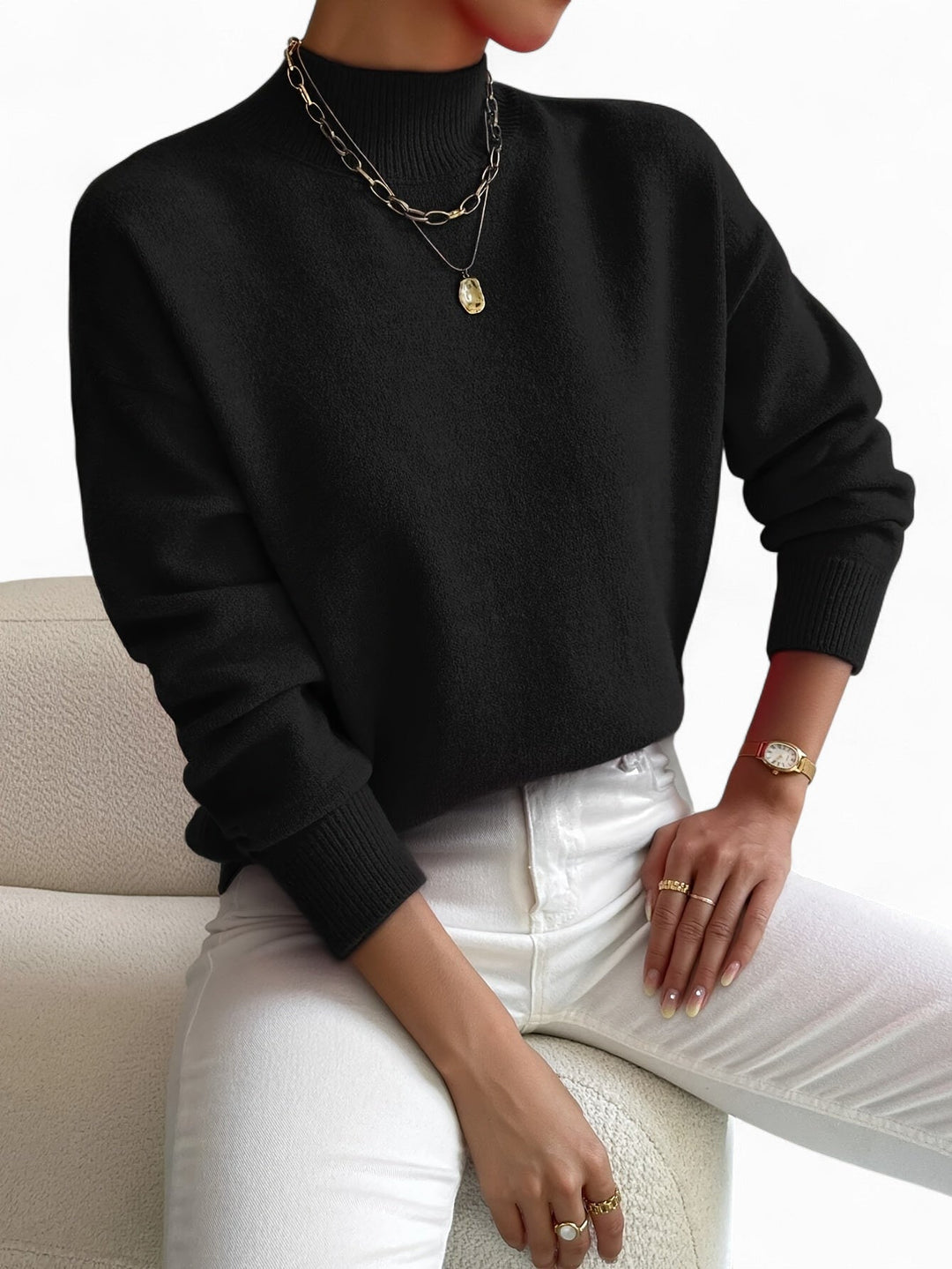 Élise | Pull Doux à Coupe Classique