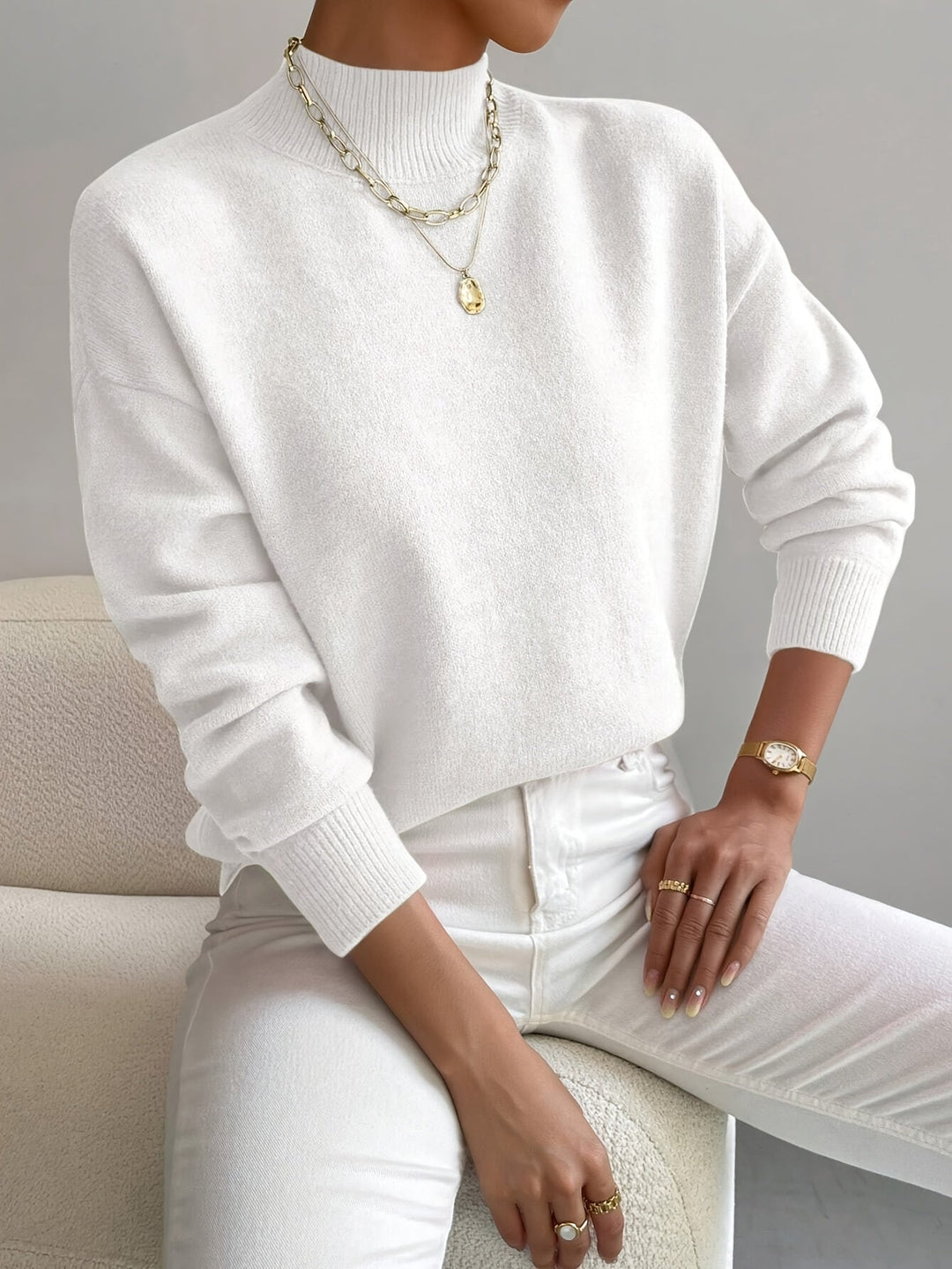 Élise – Pull à col rond femme