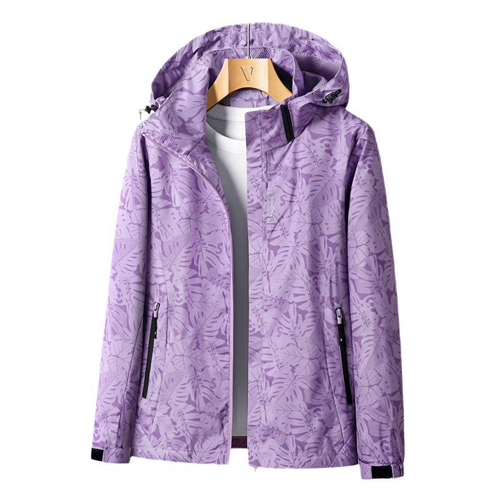 Chiara | Veste à capuche zippée avec finition imperméable pour femme