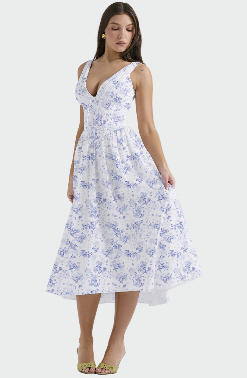 Camille | Robe Romantique Midi Exclusivement