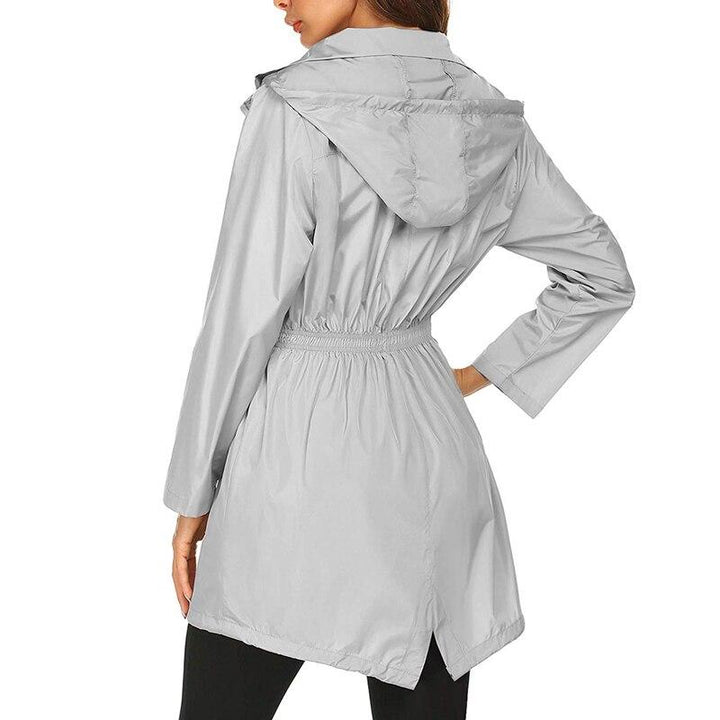 Blayke | Longue veste imperméable à capuche pour femme