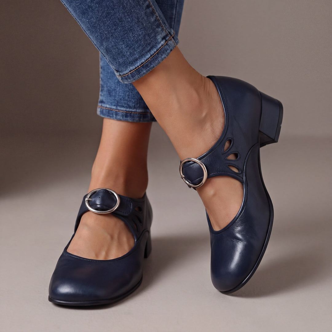 Manon | Chaussures en cuir souple avec bride