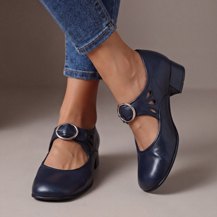 Manon | Chaussures en cuir souple avec bride