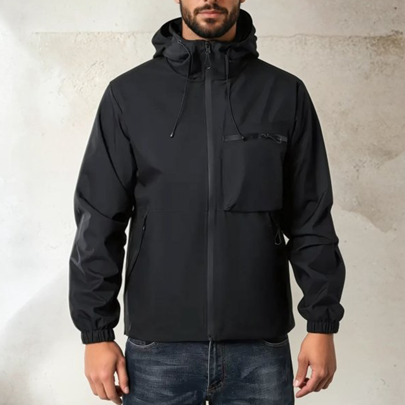 Veste de sport outdoor unie pour homme