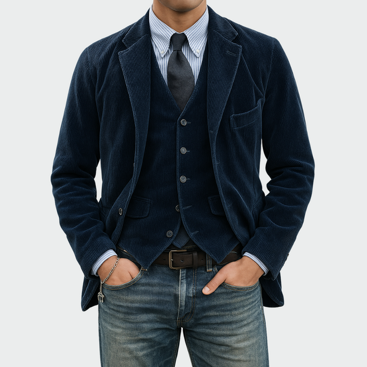 Léon | Veste de costume et gilet élégants