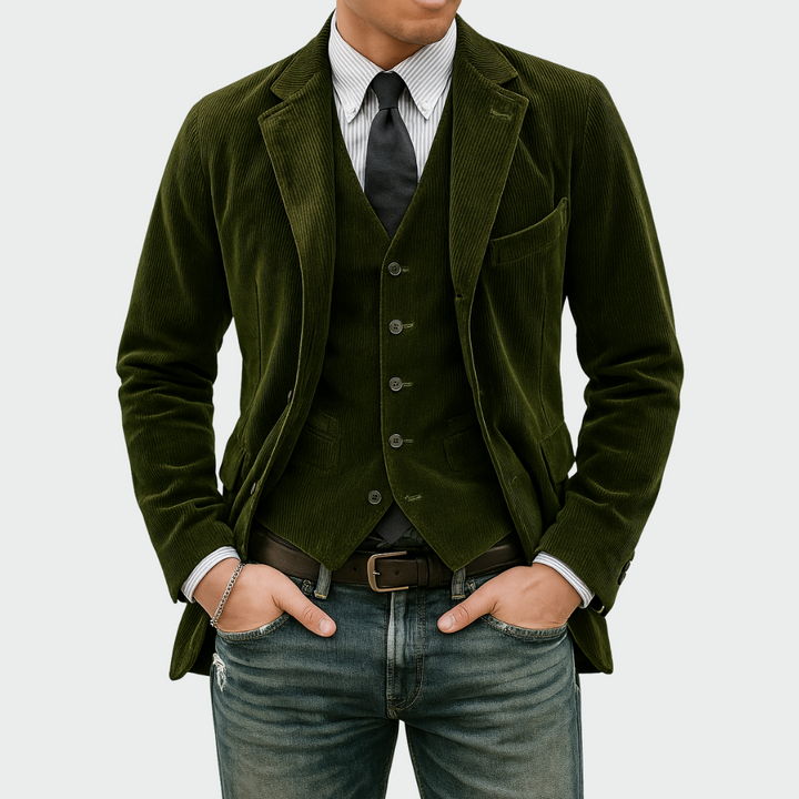 Léon | Veste de costume et gilet élégants