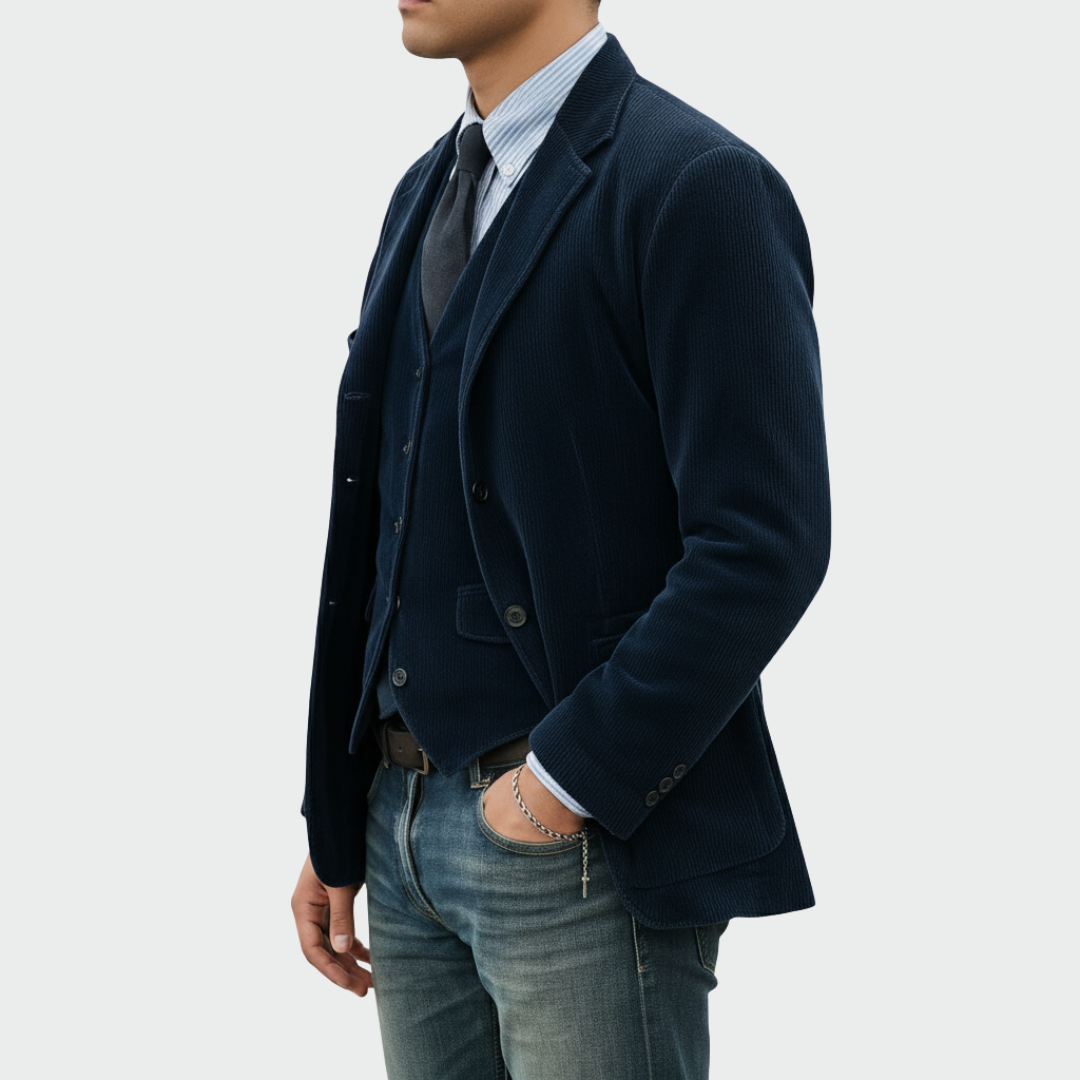 Léon | Veste de costume et gilet élégants