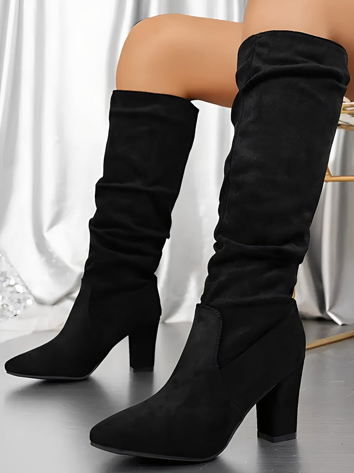 Dominique | Bottes hautes en daim pour femmes