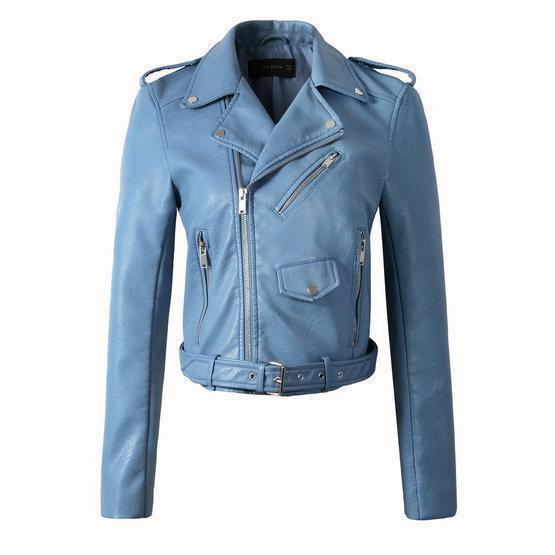 Thalira | Veste motard zippée pour femme