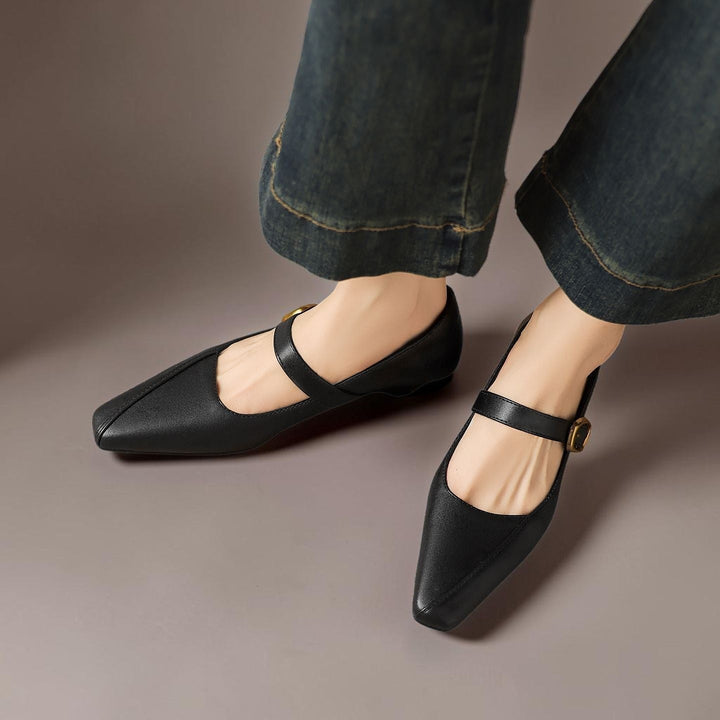 Juliette | Chaussure Mary Jane avec boucle dorée