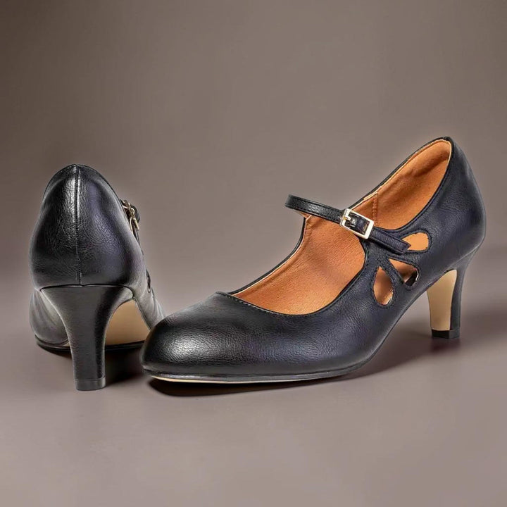 Capucine | Escarpins noirs classiques à bout fermé