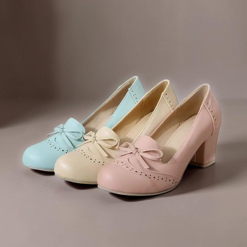 Juliette | Élégantes slip-on-pumps à nœud