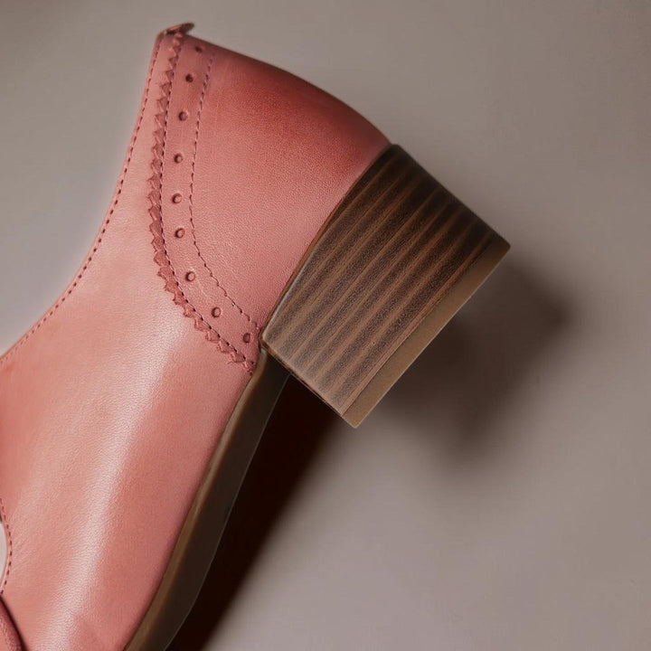Juliette | Élégante chaussure à lacets en cuir ajouré