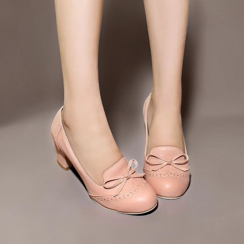 Juliette | Élégantes slip-on-pumps à nœud