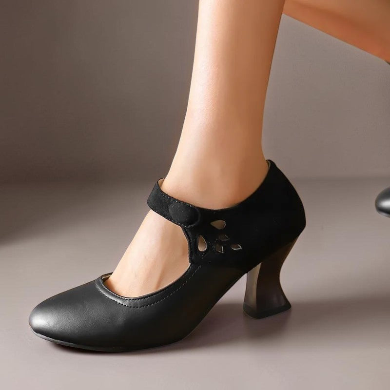 Juliette | Chaussure élégante en daim avec bride à la cheville
