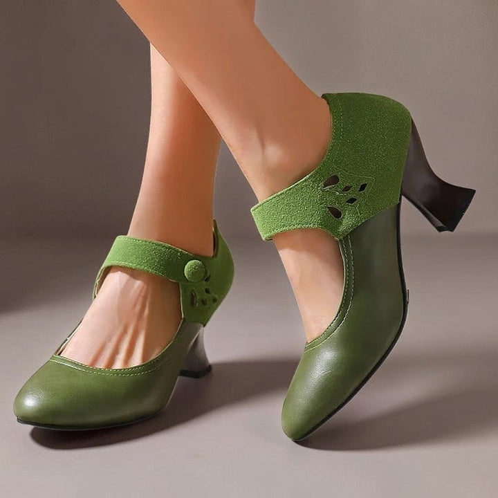 Juliette | Chaussure élégante en daim avec bride à la cheville