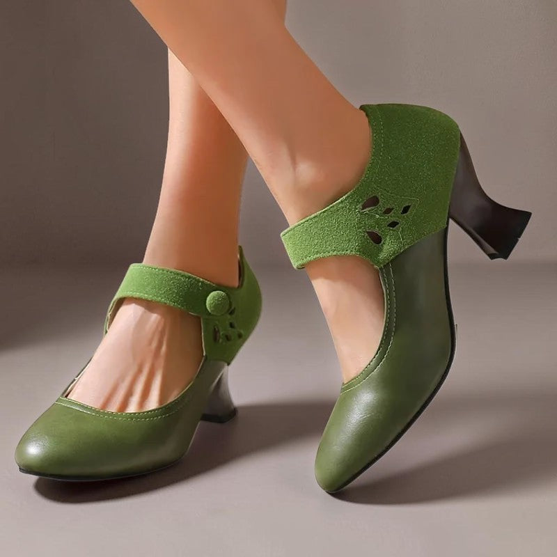 Juliette | Chaussure élégante en daim avec bride à la cheville
