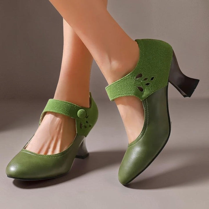 Juliette | Chaussure élégante en daim avec bride à la cheville