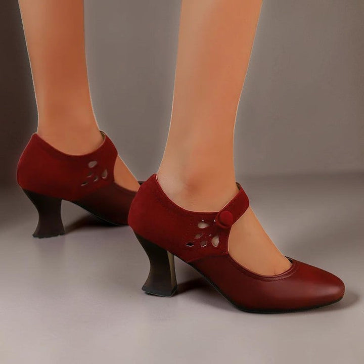 Juliette | Chaussure élégante en daim avec bride à la cheville