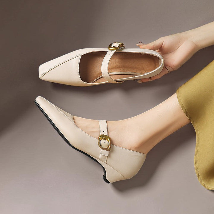 Juliette | Chaussure Mary Jane avec boucle dorée