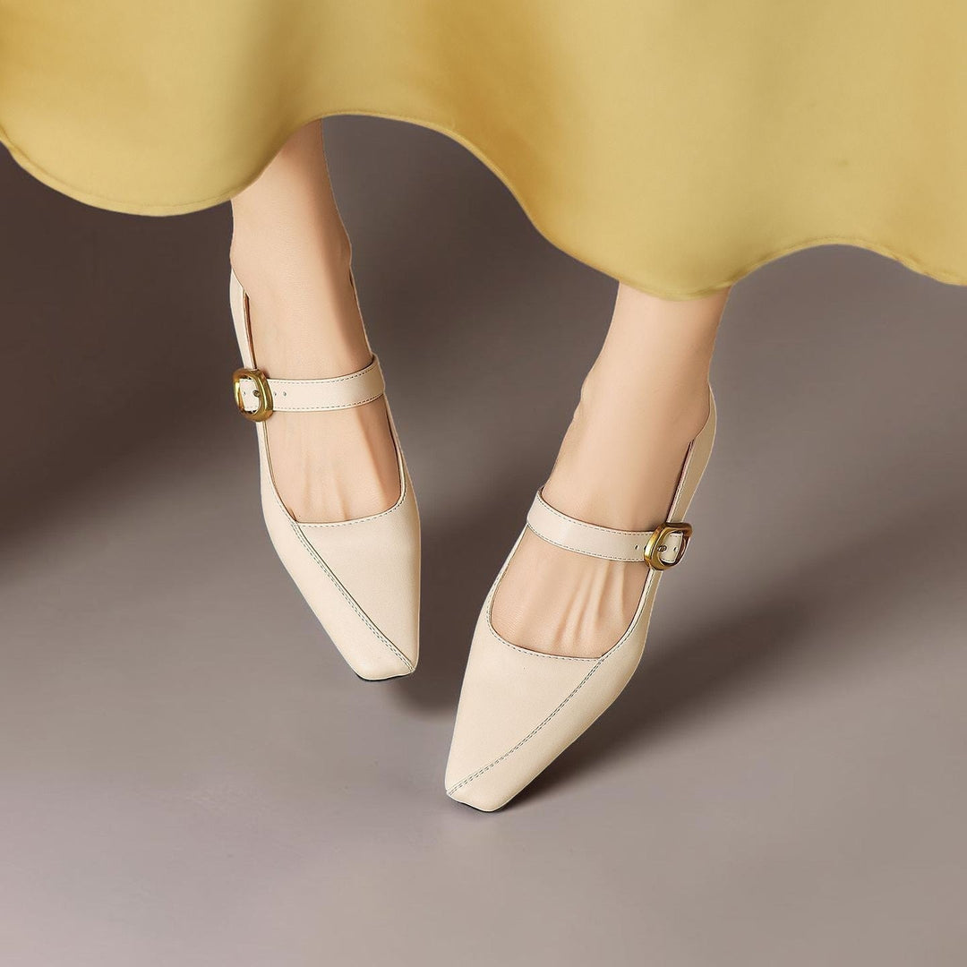 Juliette | Chaussure Mary Jane avec boucle dorée
