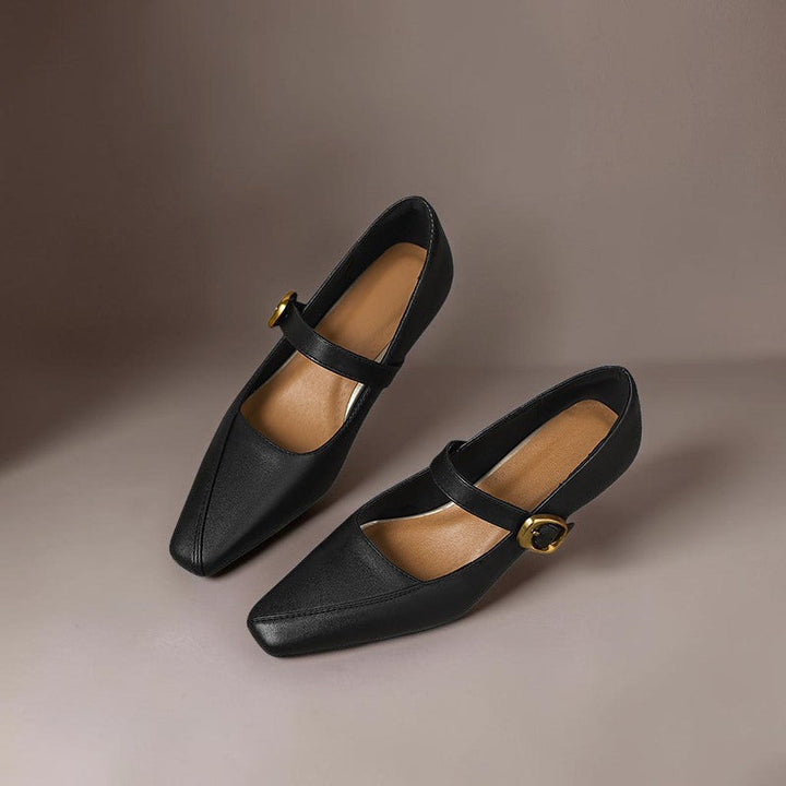 Juliette | Chaussure Mary Jane avec boucle dorée