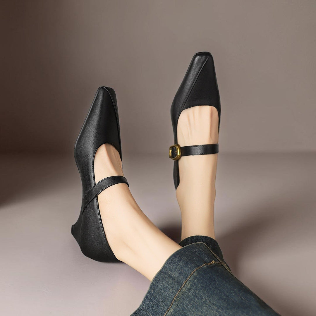 Juliette | Chaussure Mary Jane avec boucle dorée