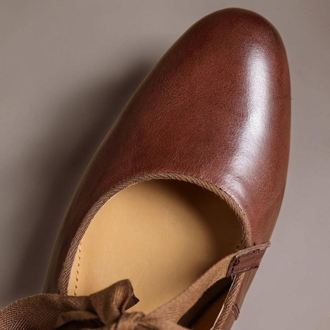 Alix | Ballerines souples en cuir avec nœud