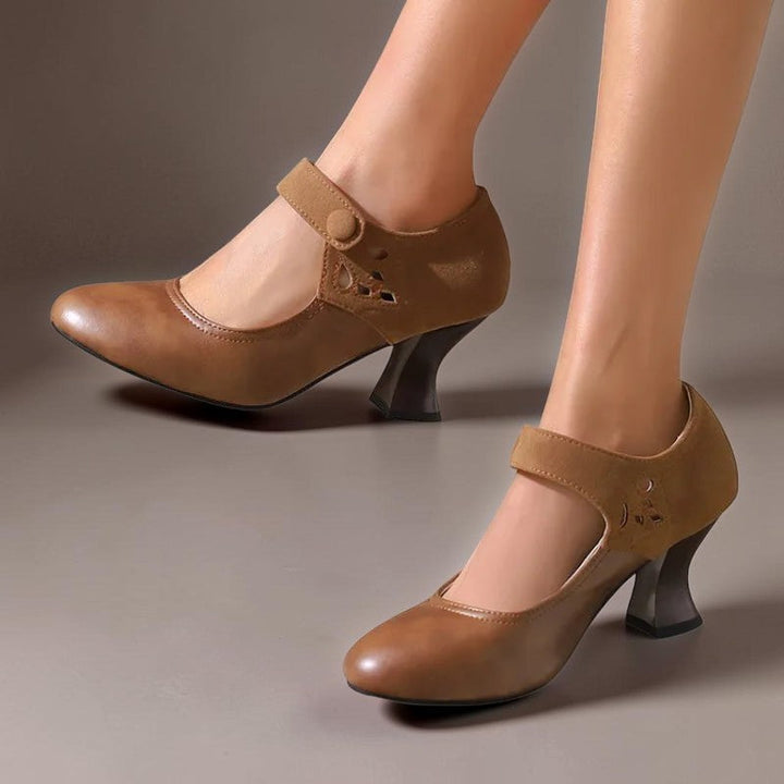 Juliette | Chaussure élégante en daim avec bride à la cheville