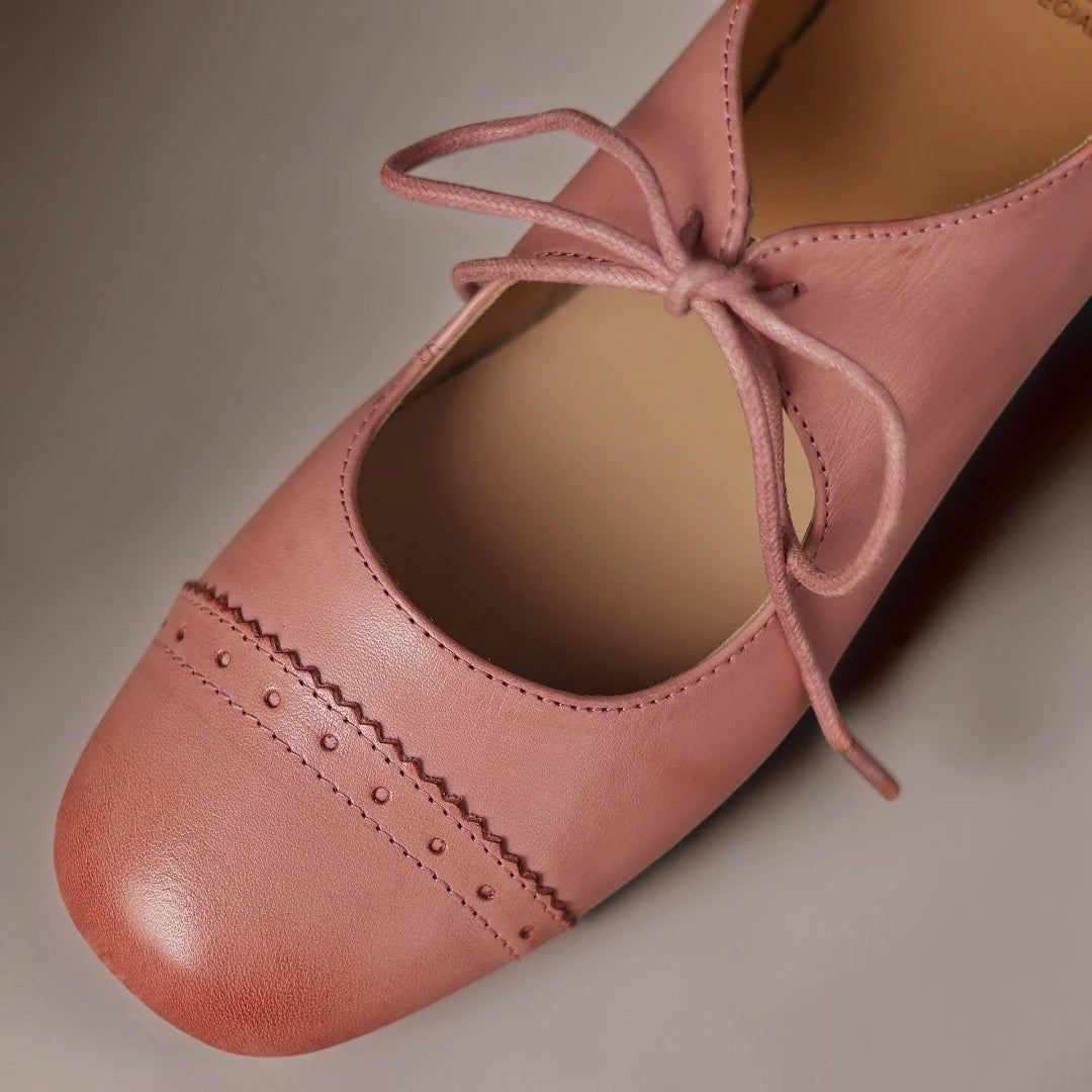 Juliette | Élégante chaussure à lacets en cuir ajouré