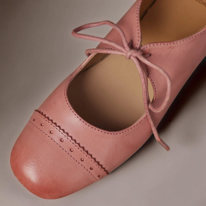 Juliette | Élégante chaussure à lacets en cuir ajouré