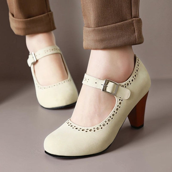 Camille | Élégante chaussure Mary Jane à petit talon