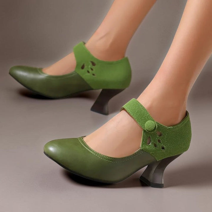 Juliette | Chaussure élégante en daim avec bride à la cheville