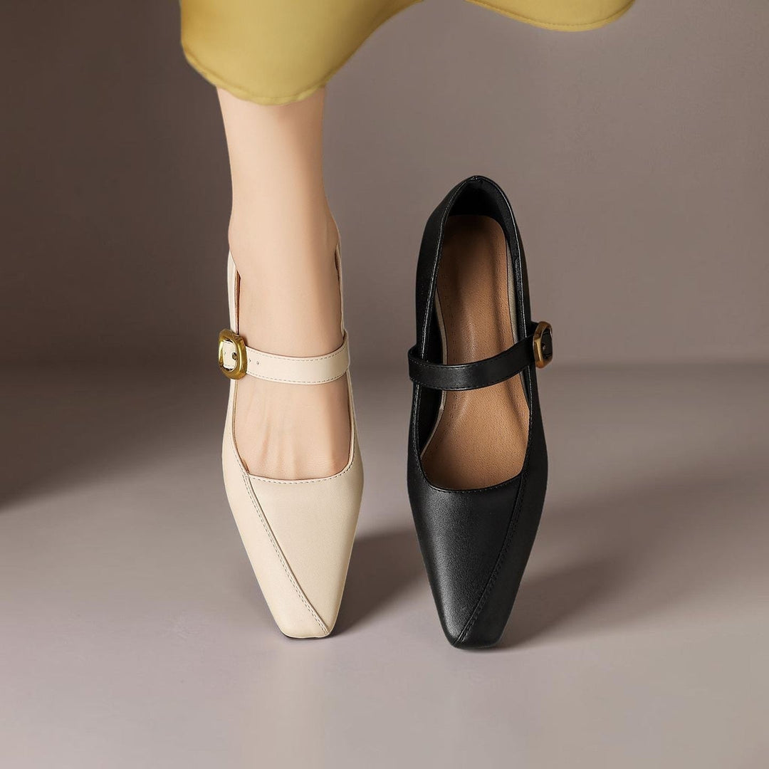 Juliette | Chaussure Mary Jane avec boucle dorée