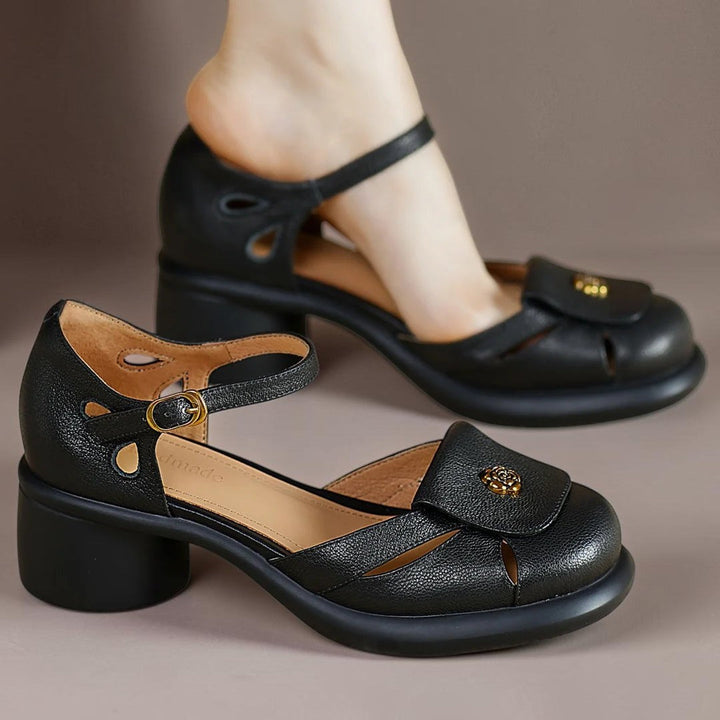 Élise | Sandales à plateforme avec sangle ajustable