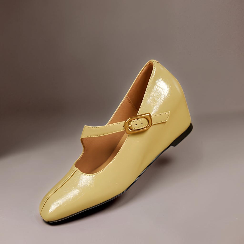 Alix | Chaussures Mary Jane en cuir véritable avec bout carré
