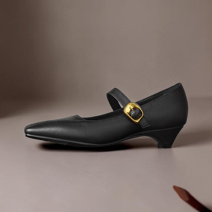 Juliette | Chaussure Mary Jane avec boucle dorée